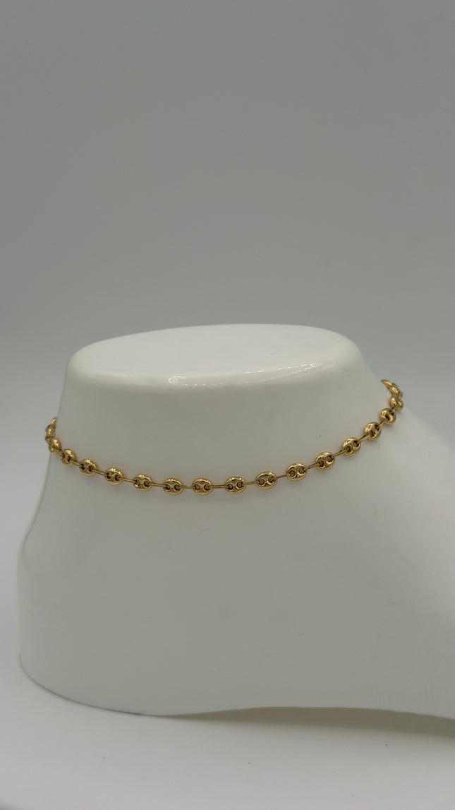 Tobillera Gc Oro amarillo 18k 3,92 Gr / 4 mm / 22 Cm Broche 0,10