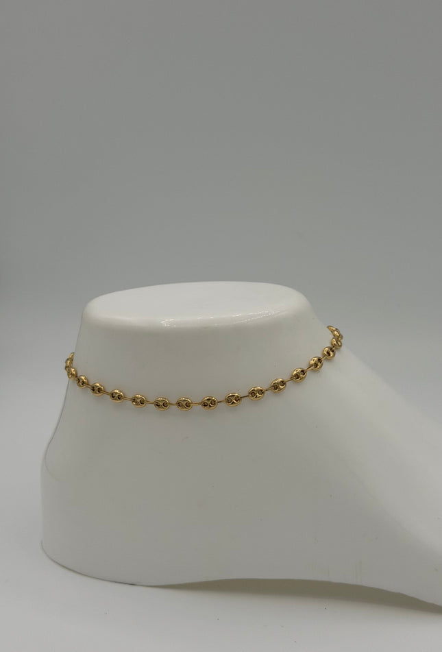 Tobillera Gc Oro amarillo 18k 3,92 Gr / 4 mm / 22 Cm Broche 0,10