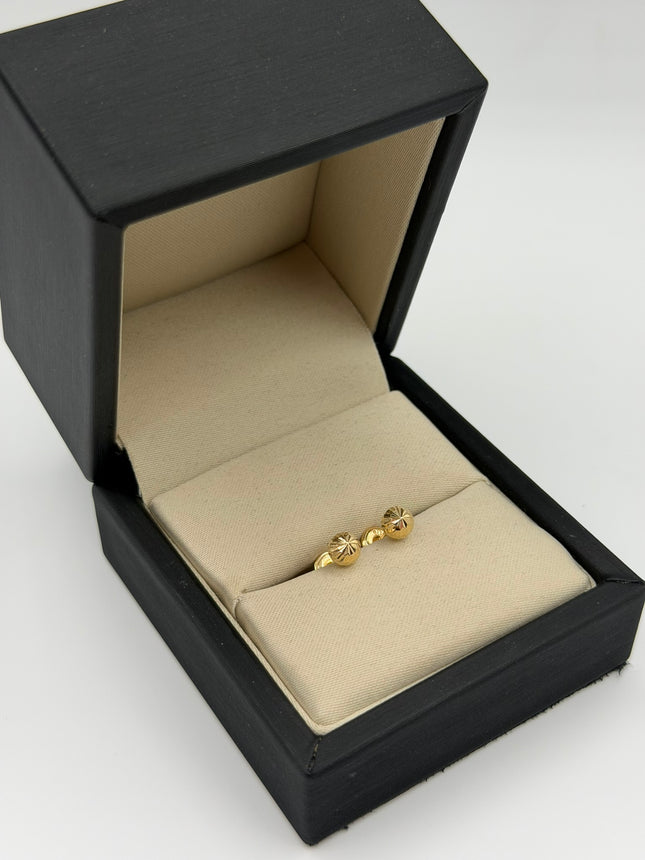 Topos bola diamantada Oro amarillo 18k 0,61 Gr / 5 mm