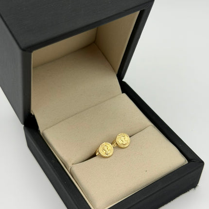 Topos san benito circulares Oro amarillo 18k 0,76 Gr / 7,2 mm