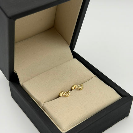 Topos oso silueta Oro amarillo 18k 0,62 Gr / 3,75 mm