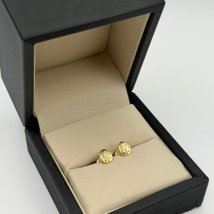 Topos mariquita Oro amarillo 18k 0,60 Gr / 7 mm