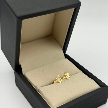 Topos mano tallada Oro amarillo 18k 0,76 Gr / 7,6 mm