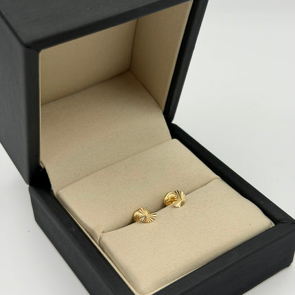 Topos luna diamantada Oro amarillo 18k 0,53 Gr / 5,5 mm