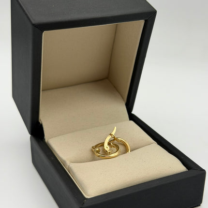 Candonga entorchada Oro amarillo 18k 1,23 Gr / 1,3 Cm