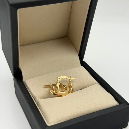 Candonga entorchada Oro amarillo 18k 1,62 Gr / 1,5 Cm