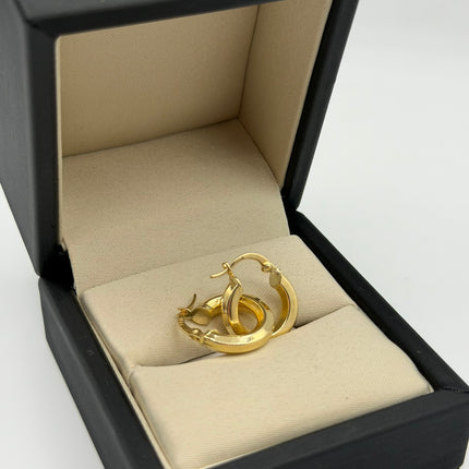 Candonga lisa Oro amarillo 18k 2,20 Gr / 1,8 Cm