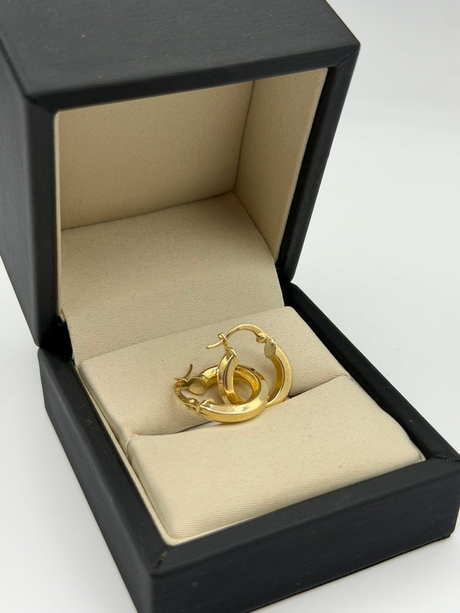 Candonga lisa Oro amarillo 18k 2,20 Gr / 1,8 Cm