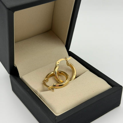 Candonga entorchada gruesa Oro amarillo 18k 2,24 Gr / 2 Cm
