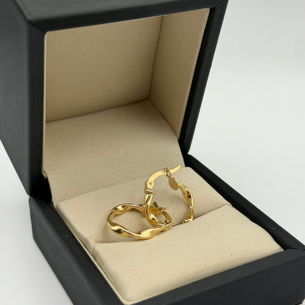 Candonga entorchada Oro amarillo 18k 1,67 Gr / 1,9 Cm