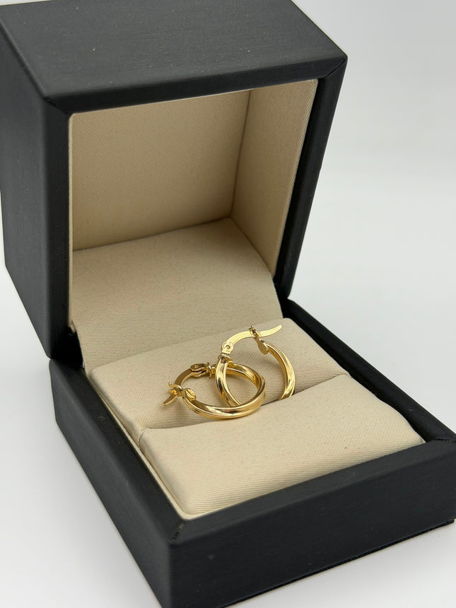 Candonga entorchada gruesa Oro amarillo 18k 2,09 Gr / 2 Cm