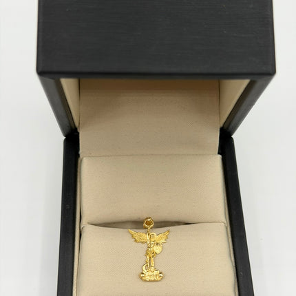 Dije san miguel arcangel silueta Oro amarillo 18k 1,04 Gr / 13,3 mm / 2,1 Cm