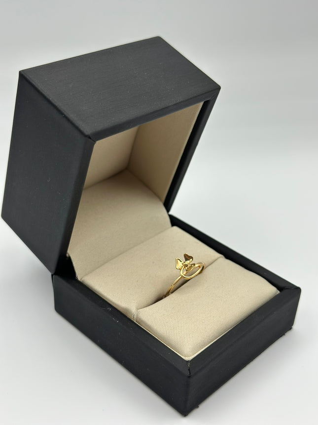 Anillo flor entrelazado Oro amarillo 18k / Talla 6 / 1,43 Gr
