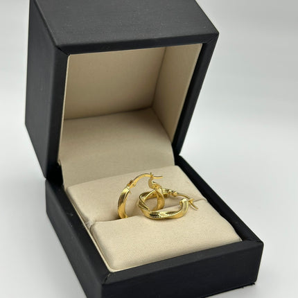Candonga entorchadas Oro amarillo 18k 2,00 Gr / 2 Cm