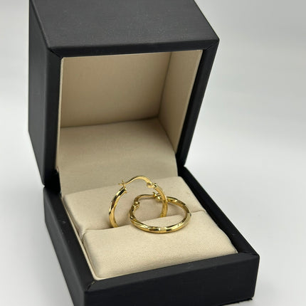 Candonga entorchada Oro amarillo 18k 1,82 Gr / 2,4 Cm