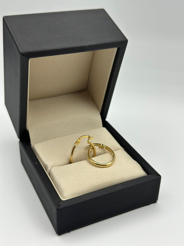 Candonga ovaladas lisas Oro amarillo 18k 1,35 Gr / 2 Cm