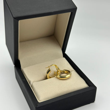 Candonga lisa Oro amarillo 18k 2,20 Gr / 1,8 Cm