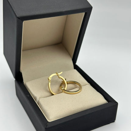 Candonga lisa Oro amarillo 18k 1,26 Gr / 1,8 Cm