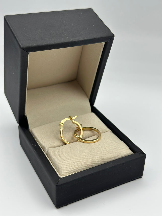 Candonga lisa Oro amarillo 18k 1,26 Gr / 1,8 Cm