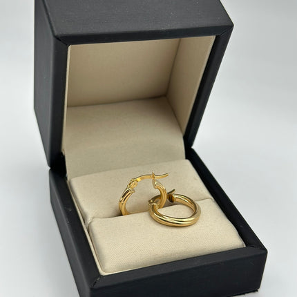 Candonga entorchada Oro amarillo 18k 1,76 Gr / 2,0 Cm