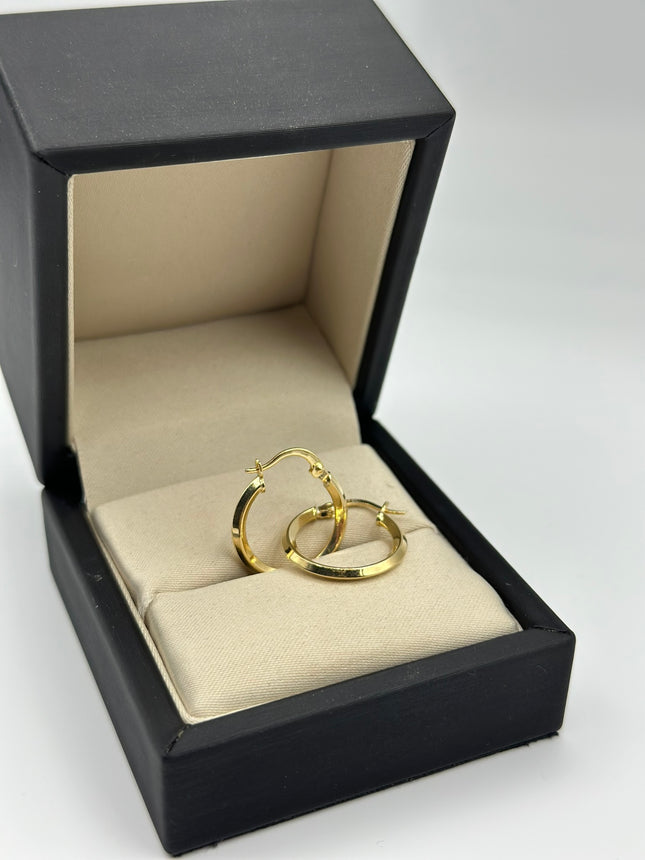 Candonga lisa Oro amarillo 18k 1,36 Gr / 2,1 Cm
