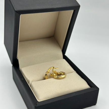 Candonga entorchada Oro amarillo 18k 1,50 Gr / 1,5 Cm
