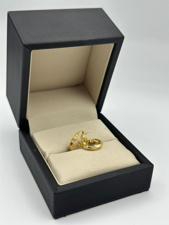 Candonga entorchada Oro amarillo 18k 1,50 Gr / 1,5 Cm