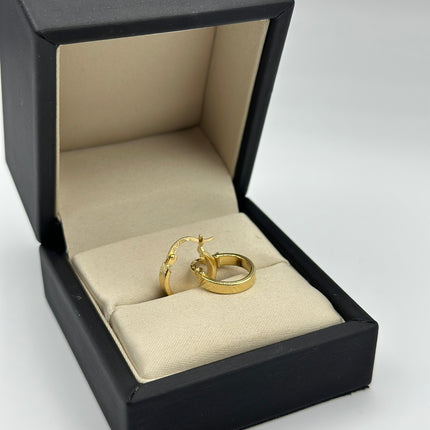 Candonga punteada Oro amarillo 18k 1,42 Gr / 1,6 Cm