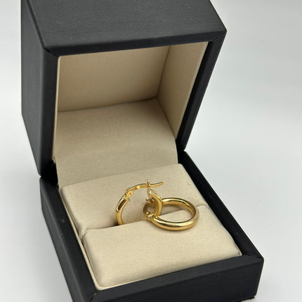 Candonga lisa Oro amarillo 18k 1,72 Gr / 1,9 Cm