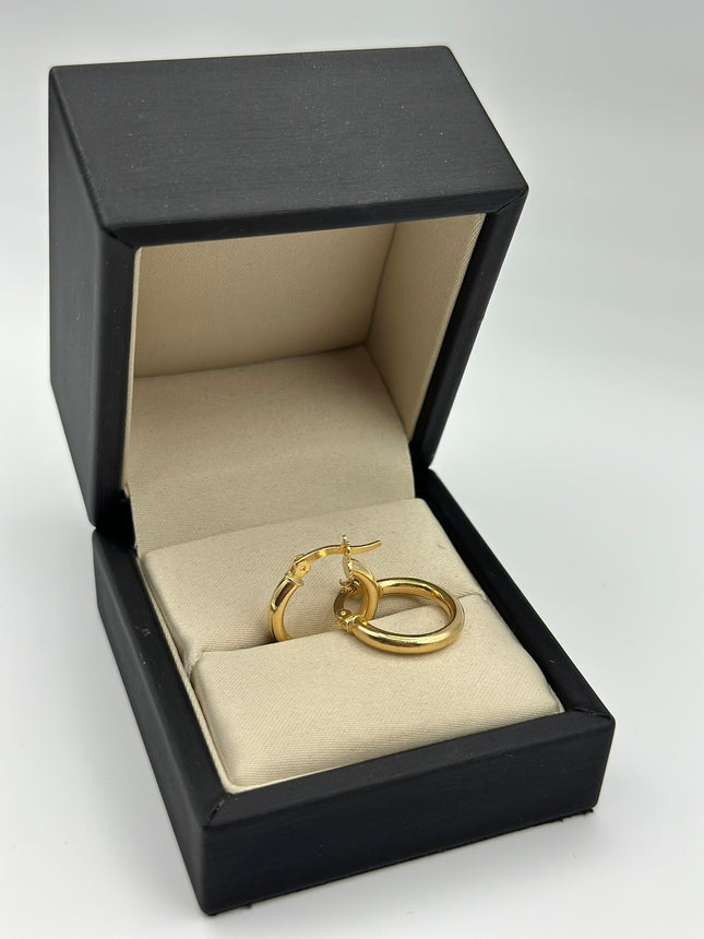 Candonga lisa Oro amarillo 18k 1,72 Gr / 1,9 Cm