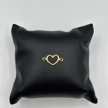 Herraje corazón contorno Oro amarillo 18k 0,48 Gr / 1,6 Cm