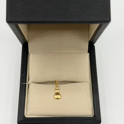 Dije bolsa dinero Oro amarillo 18k 0,27 Gr / 5 mm / 1,1 Cm