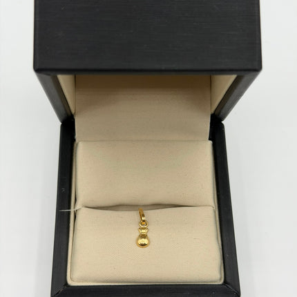 Dije bolsa dinero Oro amarillo 18k 0,26 Gr / 4,4 mm / 1 Cm