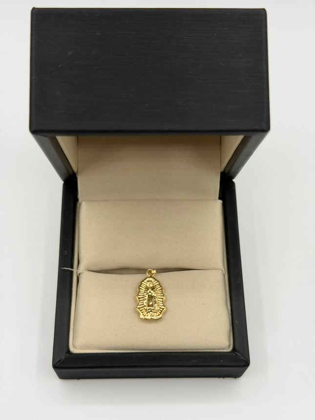 Dije virgen guadalupe silueta Oro amarillo 18k 0,72 Gr / 10 mm / 1,7 Cm