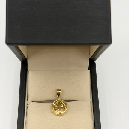 Dije San Benito Oro amarillo 18k 0,70 Gr / 10 mm / 1,3 Cm