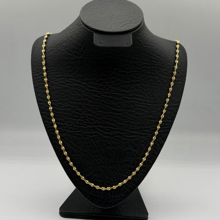Cadena gc diamantada Oro amarillo 18k 8,08 Gr / 3,4 mm / 60 Cm