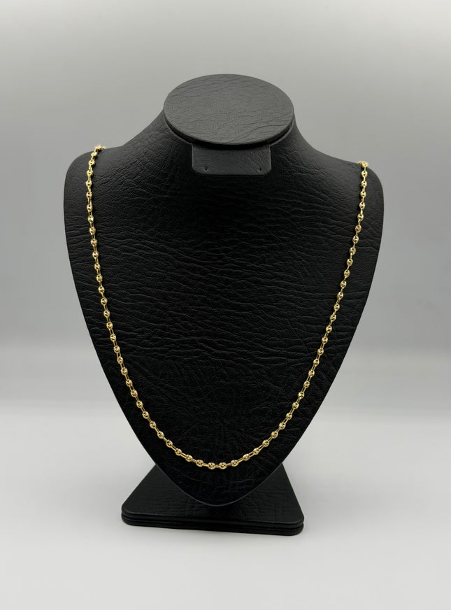 Cadena gc diamantada Oro amarillo 18k 8,08 Gr / 3,4 mm / 60 Cm