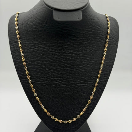 Cadena Gc Tres oros 18k 8,62 Gr / 5 mm / 60 Cm Broche 0,10