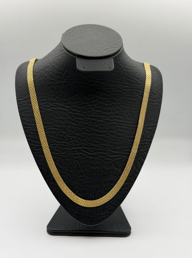 Cadena It tejido chino Oro amarillo 18k +1 / 12,73 Gr / 7 mm / 60 Cm