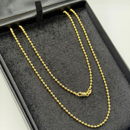Cadena It militar Oro amarillo 18k +3 / 9,74 Gr / 2 mm / 60 Cm
