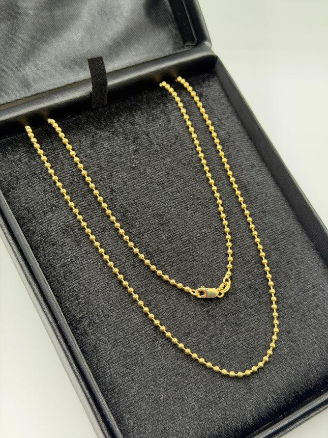Cadena It militar Oro amarillo 18k +3 / 9,74 Gr / 2 mm / 60 Cm
