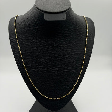 Cadena It militar Oro amarillo 18k +3 / 9,74 Gr / 2 mm / 60 Cm