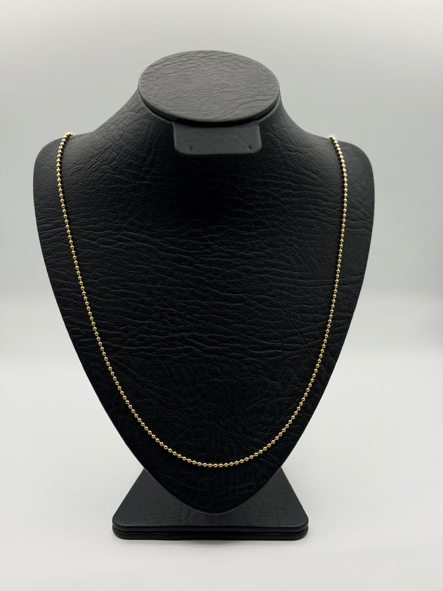 Cadena It militar Oro amarillo 18k +3 / 9,74 Gr / 2 mm / 60 Cm