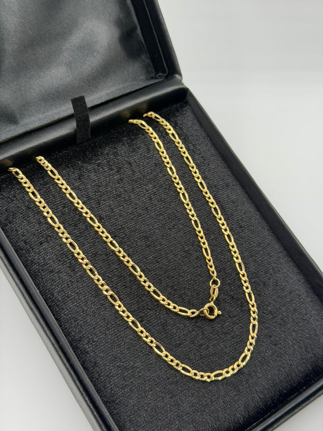 Cadena It figaro 3x1 Oro amarillo 18k +3 / 4,92 Gr / 2,9 mm / 60 Cm