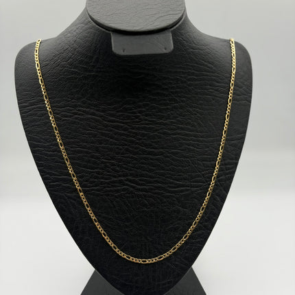 Cadena It figaro 3x1 Oro amarillo 18k +3 / 4,92 Gr / 2,9 mm / 60 Cm