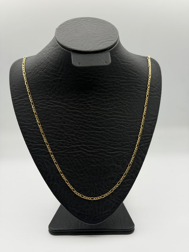 Cadena It figaro 3x1 Oro amarillo 18k +3 / 4,92 Gr / 2,9 mm / 60 Cm