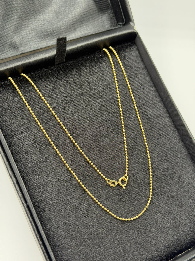 Cadena It mini militar Oro amarillo 18k +3 / 3,80 Gr / 1,25 mm / 60 Cm