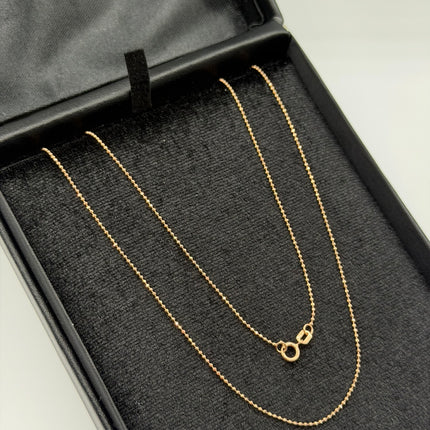 Cadena It mini militar Oro rosa 18k +3 / 2,32 Gr / 1 mm / 60 Cm