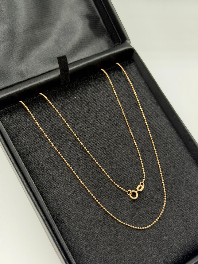 Cadena It mini militar Oro rosa 18k +3 / 2,32 Gr / 1 mm / 60 Cm