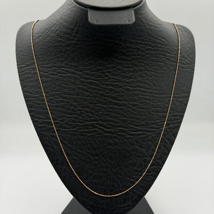 Cadena It mini militar Oro rosa 18k +3 / 2,32 Gr / 1 mm / 60 Cm